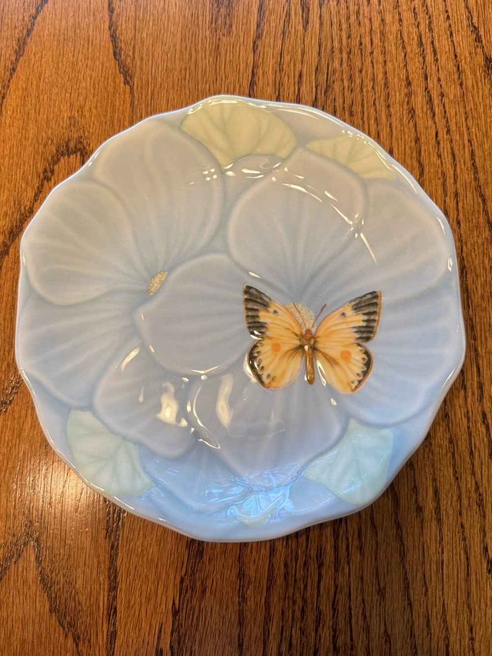 Lenox Butterfly Meadow Scalloped Canape Plate EUC